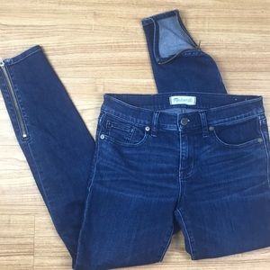 Madewell Skinny Skinny Ankle Zipper Jeans